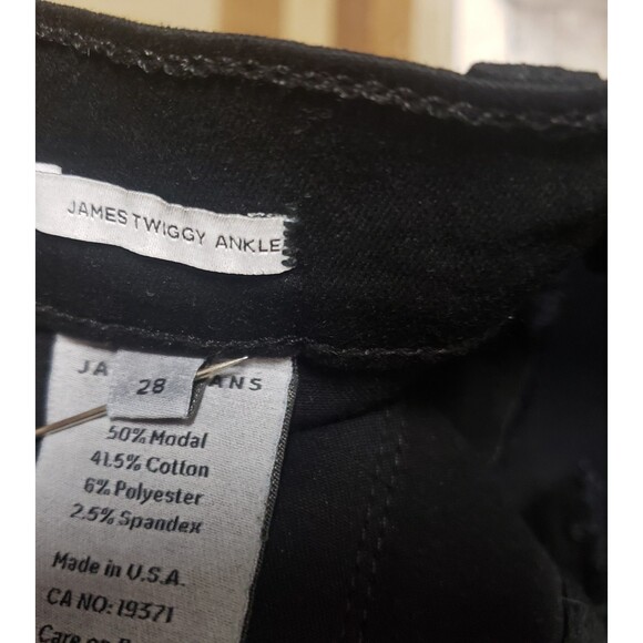 James Jeans Black James Twiggy Ankle jean size 28 25" inseam FFF - Picture 7 of 7